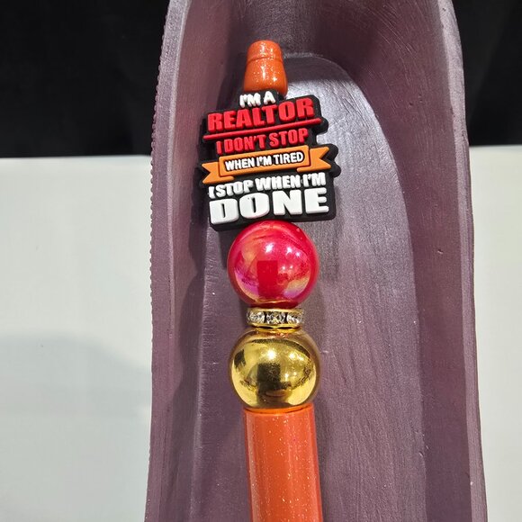 Pick-a-Pretty Pen "Realtors" by PenGwensPosh + Black Ink Refill & Cover - Picture 2 of 6